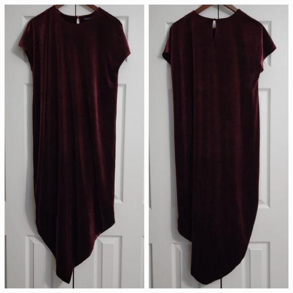 Universal Standard Velvet Geneva Dress in Black Cherry, Size XS (10-12) - Picture 2 of 9